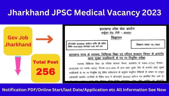 Jharkhand JPSC Medical Vacancy 2023