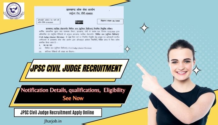 JPSC Civil Judge Recruitment